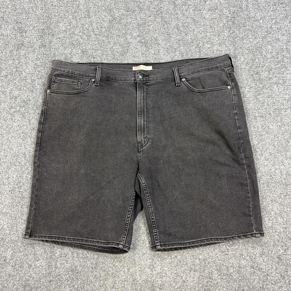 Levi Strauss Denim Shorts Mens 44 Black Bermuda 10 Inseam Stretch Jorts